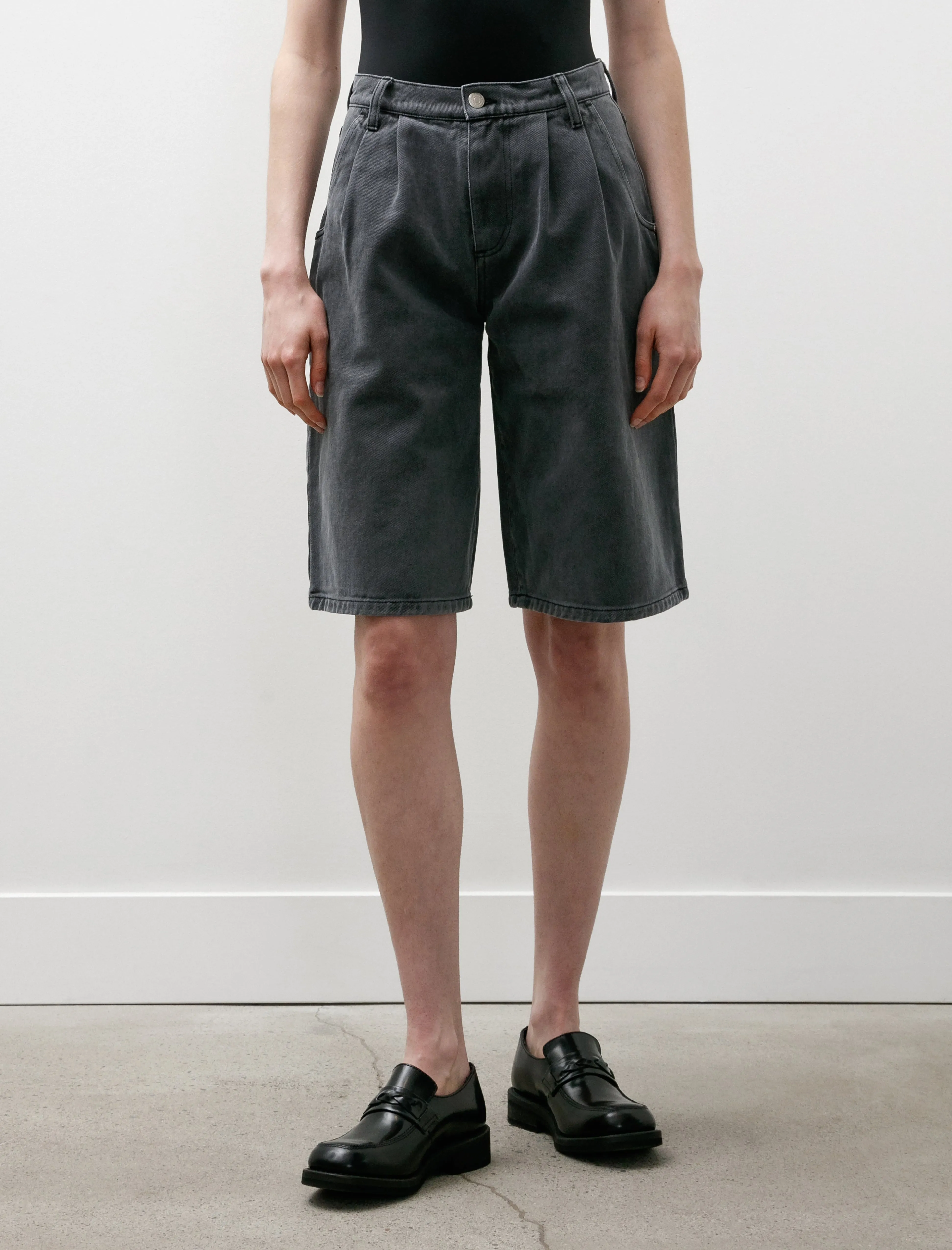Bohemian style Flower Rivet Shorts Slate