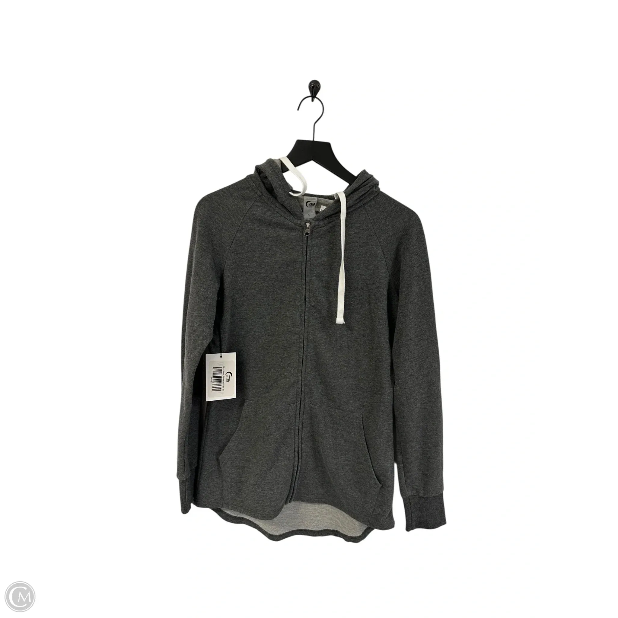 Sweatshirt Hoodie By Zyia In Grey, Size: S River Flow Breathable Style