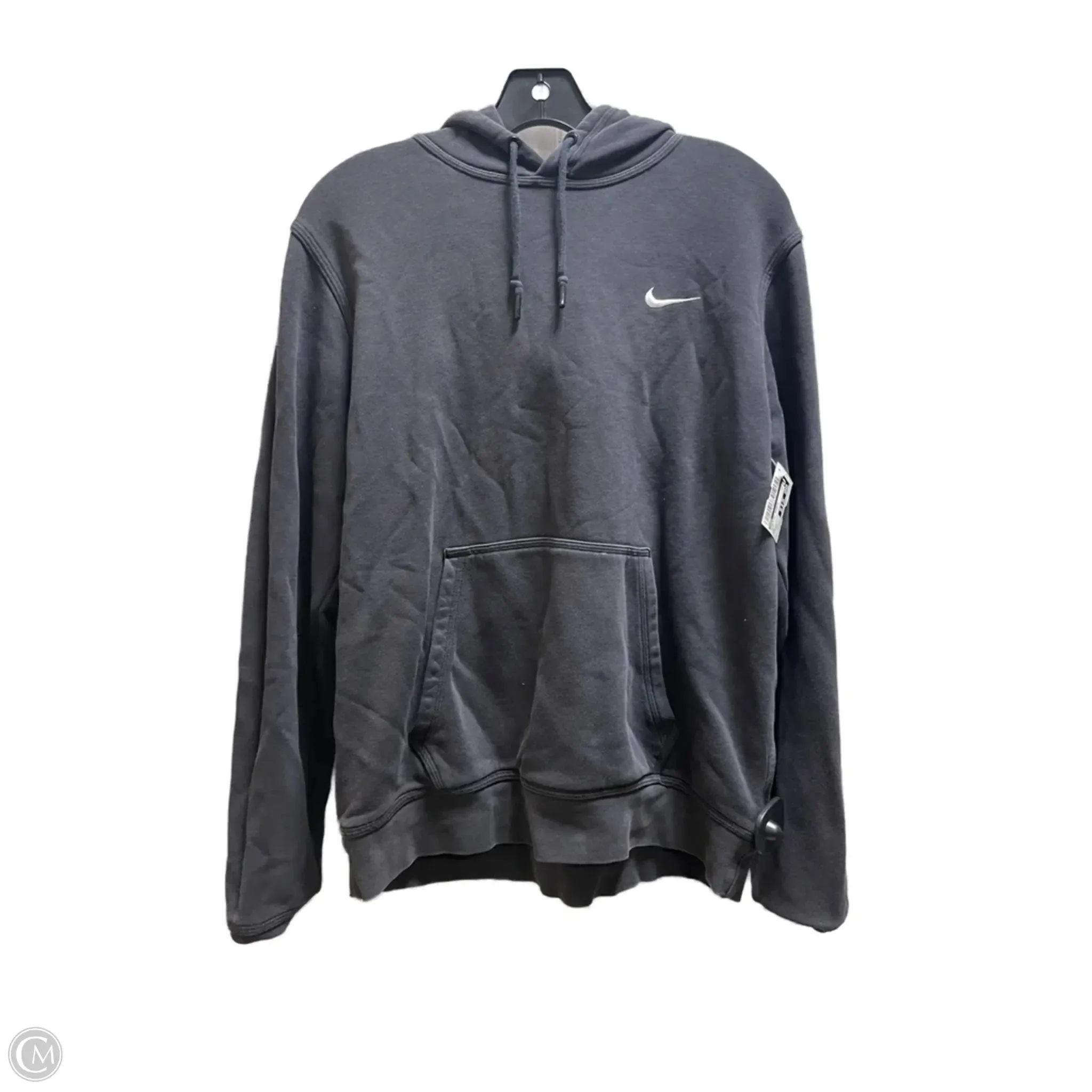 Breath Skin Athletic Sweatshirt Crewneck By Nike In Black, Size: L