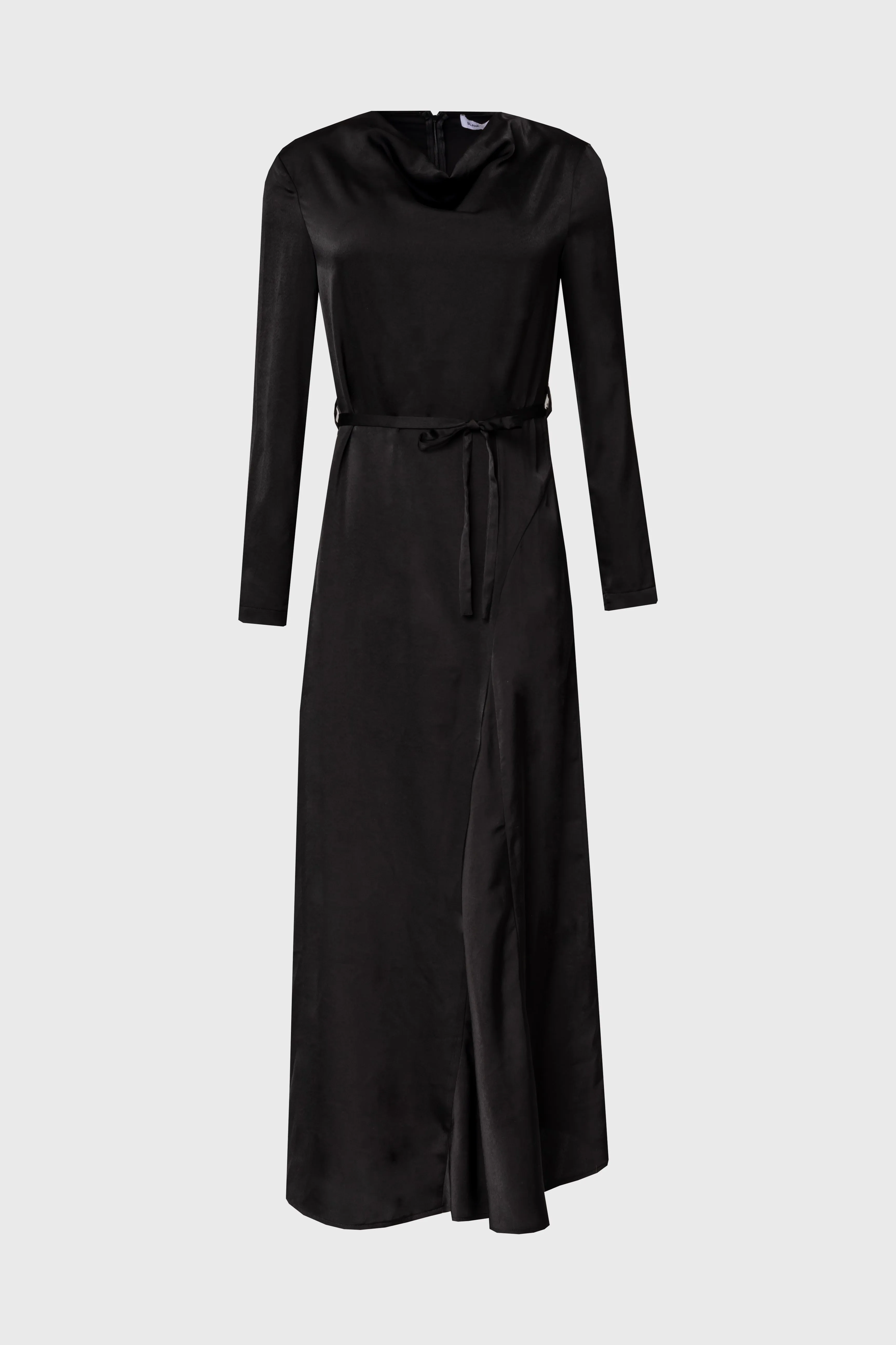 Black Draped Neck Maxi Dress Velvet Soul Brave Mode