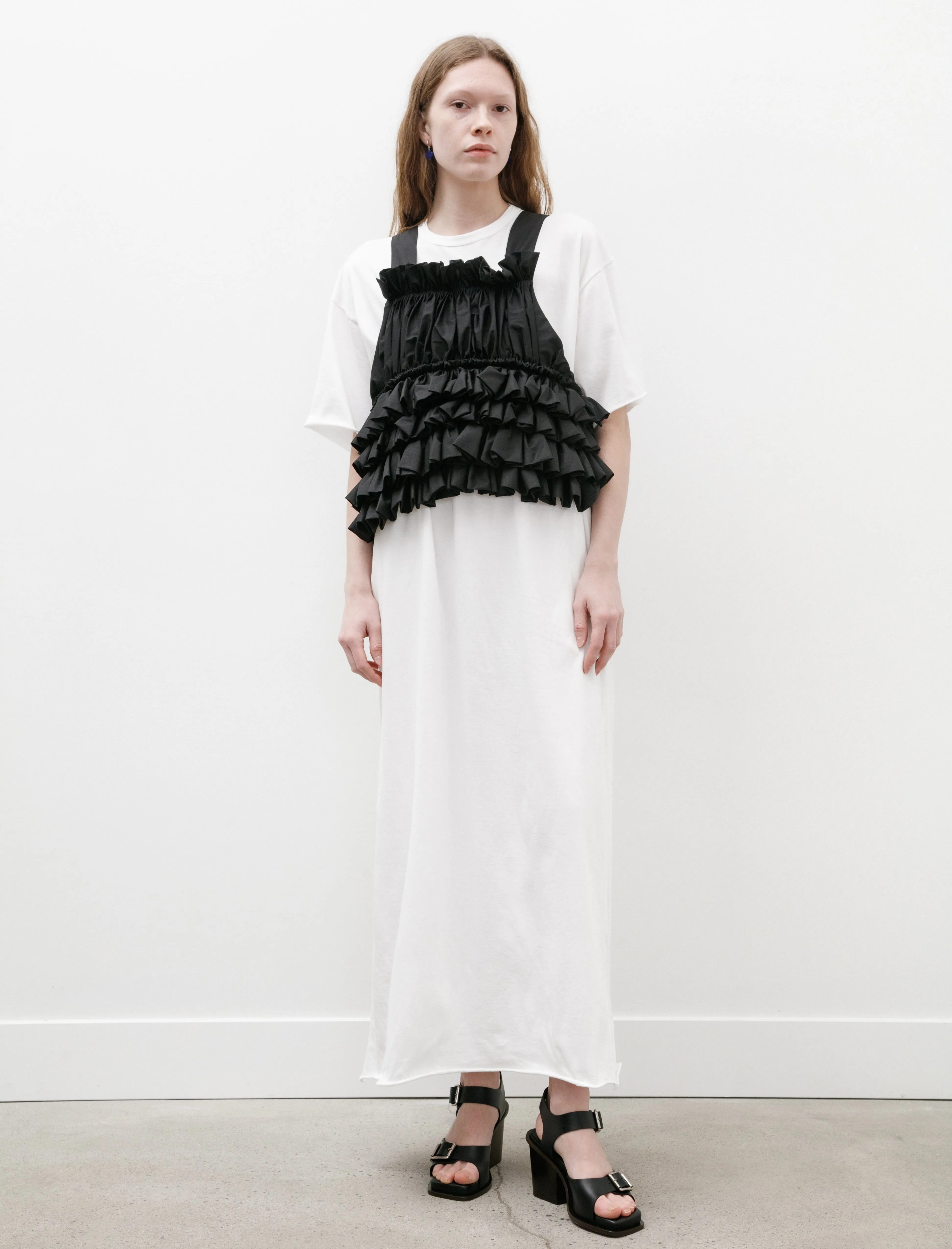 Digital Core Dressy T-Shirt Dress White