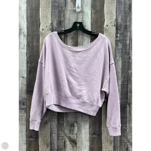 Fine Weave Sweatshirt Crewneck By American Eagle In Purple, Size: Xs