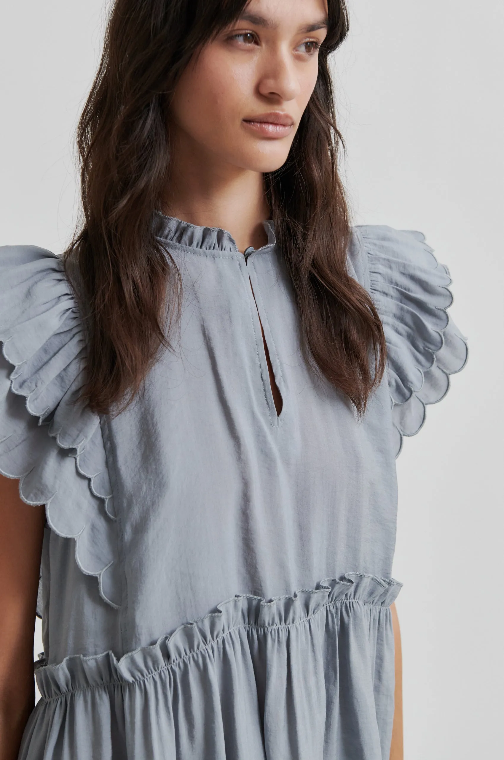 Easy Fashion Terra Frill Tunic Dress