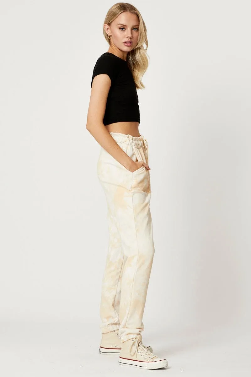 Multi Track Pants Elastic Waist Noise Reduciting Fabric Outdoor Use