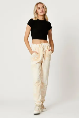 Versatile Layer Transitional Style Multi Track Pants Elastic Waist