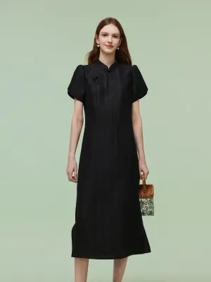 18MM Xiang Yun Silk Women Qipao Maxi Dress QuickPackable Design lightweight pants