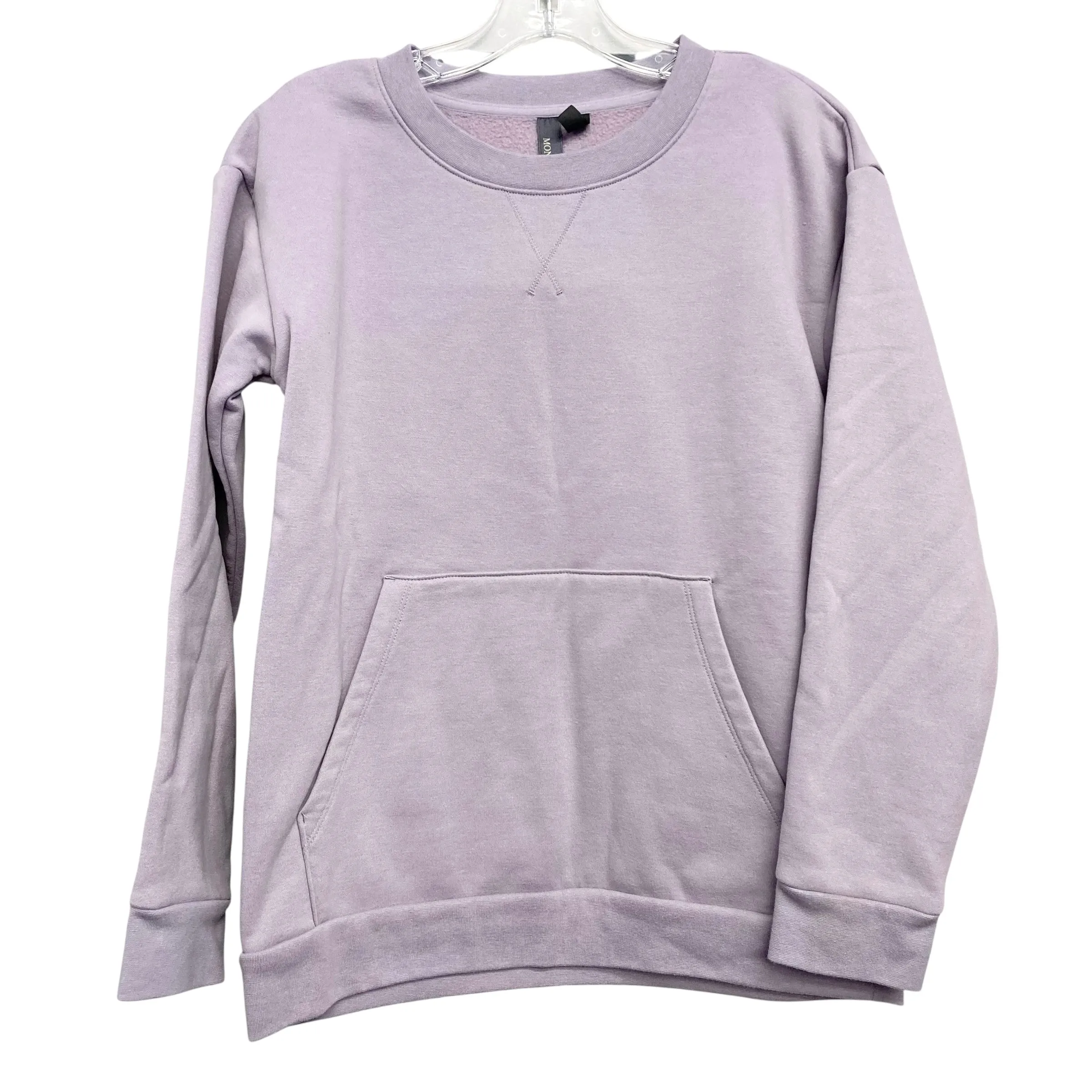 Fashion Dress Athletic Sweatshirt Crewneck By Mondetta In Purple, Size:S