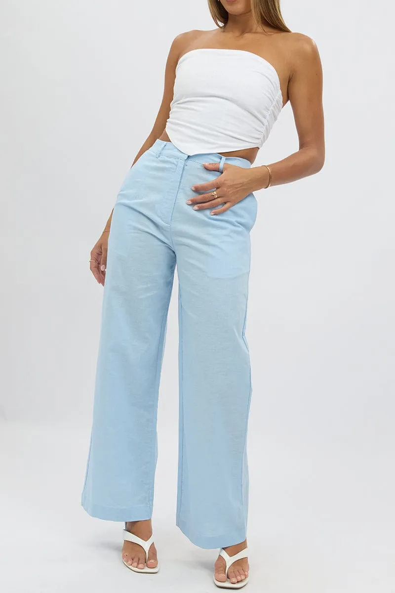 Blue Tailored Pants Wide Leg QuickReleaseClosures
