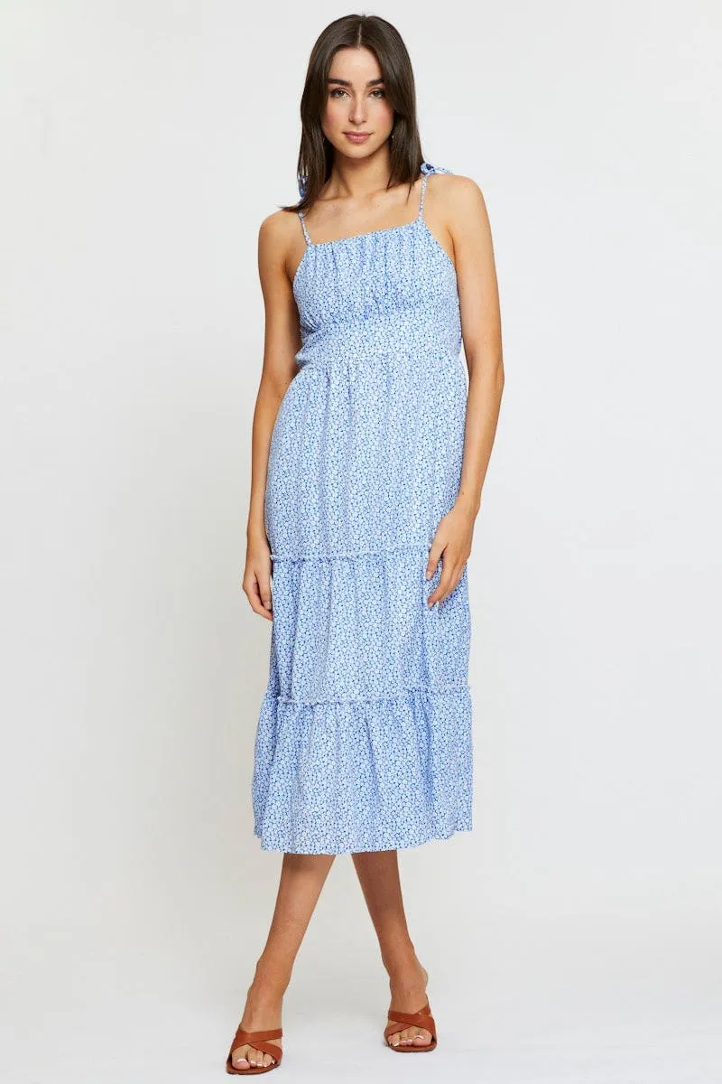 Friend Wedding Effortless Glam Print A Line Dress Sleeveless
