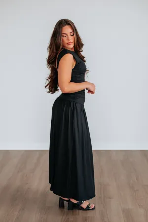 Klaire Ruched Dress A-Line Cut Desert Air