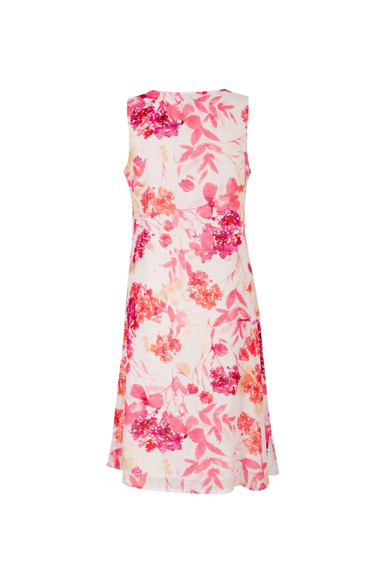 Warm Pullover Printed Cotton Dress with pockets | PINK GARDEN | 6279A1