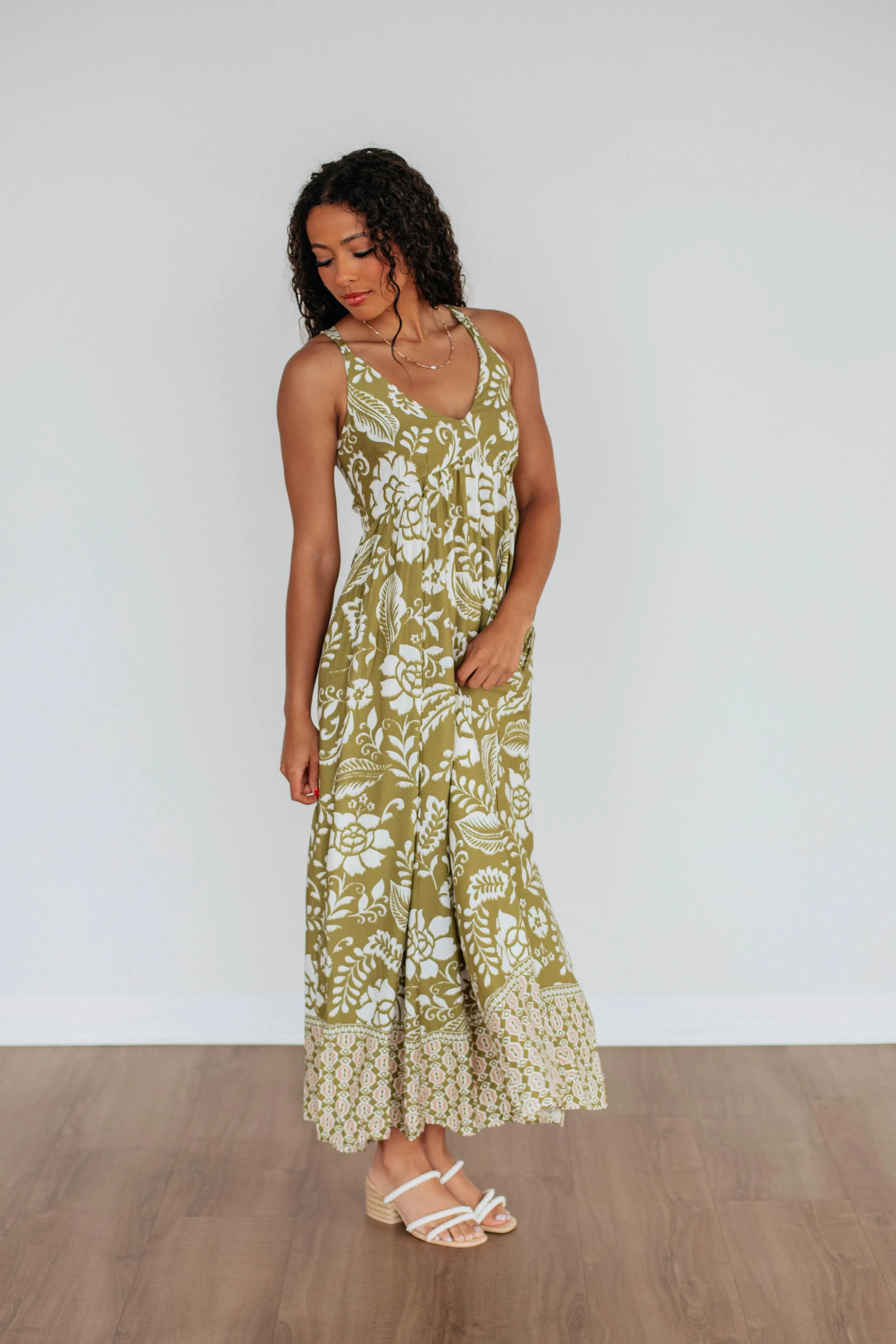 Aaralyn Maxi Dress Sun Kiss Sand Beige