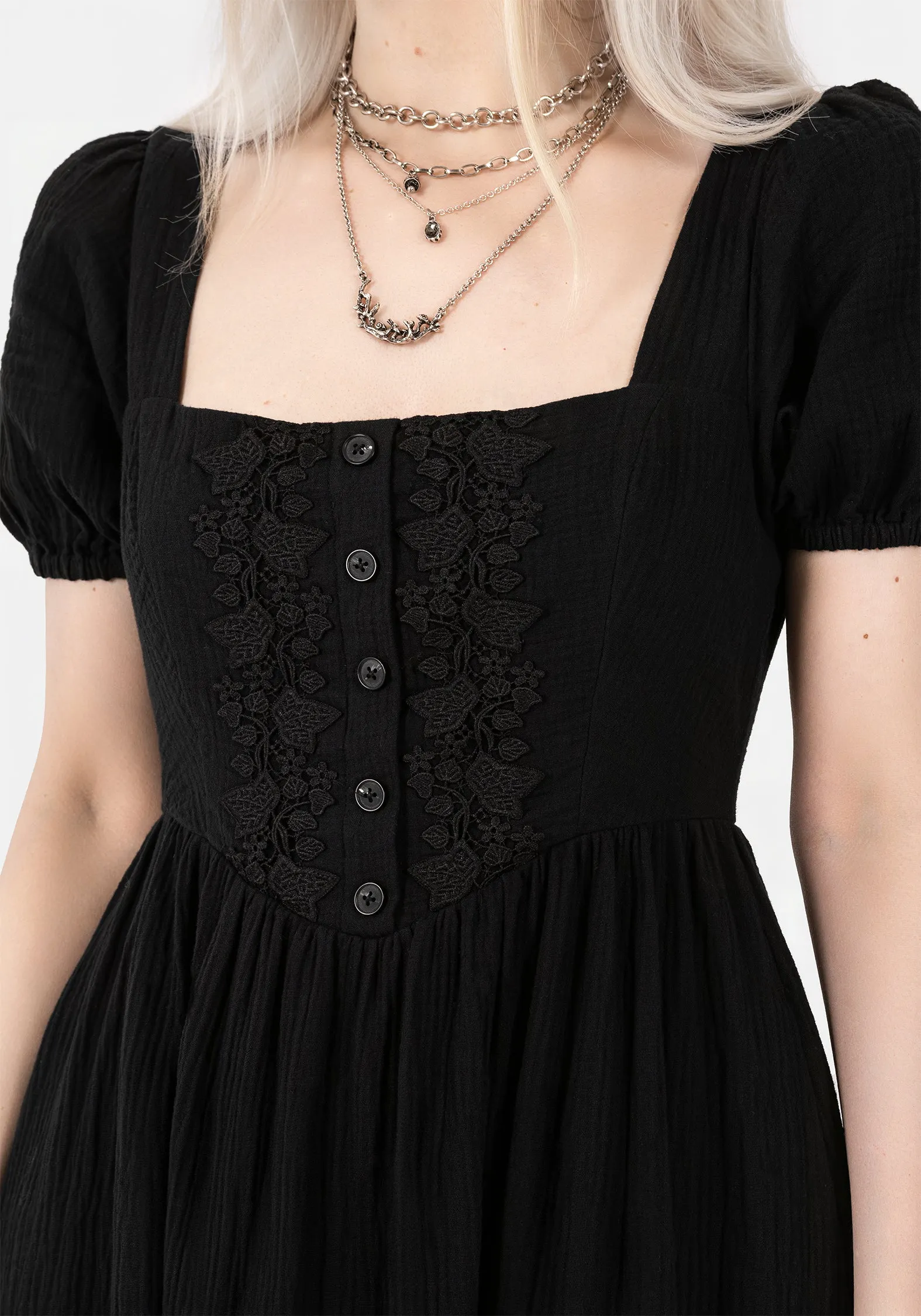 Gala Mood Versatile maxi with accessories Alder Cotton Detail Midaxi Dress