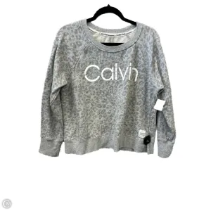 Sweatshirt Crewneck By Calvin Klein In Grey, Size: Xl Simple Wear