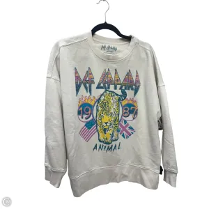 Sweatshirt Crewneck By Clothes Mentor In White, Size: M OdorControl Treatment Dense Fit