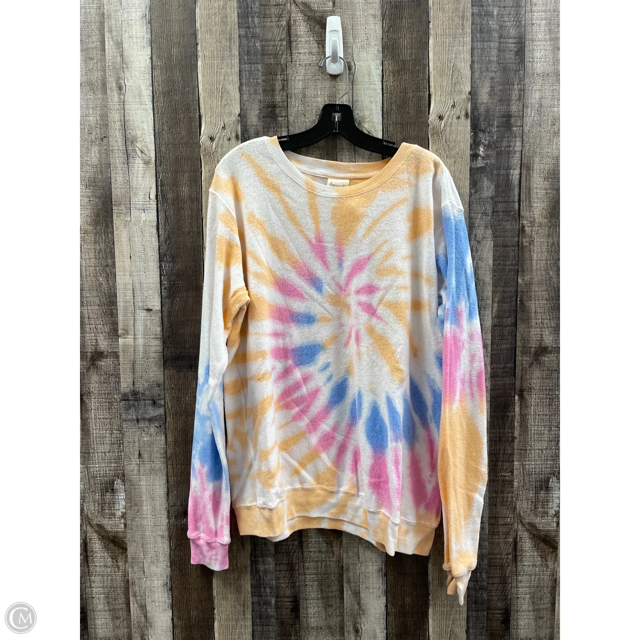 UVProtectionCloth Urban Pulse Sweatshirt Crewneck By Cme In Tie Dye Print, Size: L