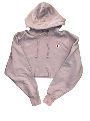 Athletic Sweatshirt Hoodie By Champion In Pink, Size:Xs Activewear Screen Core