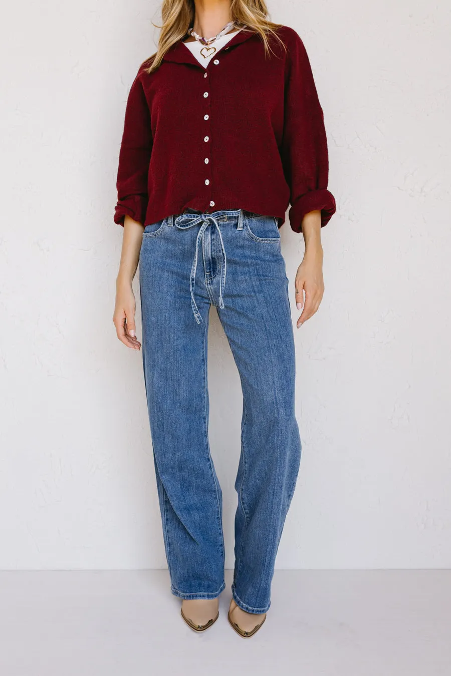 Reinforced Stitching Details Now or Never Jeans