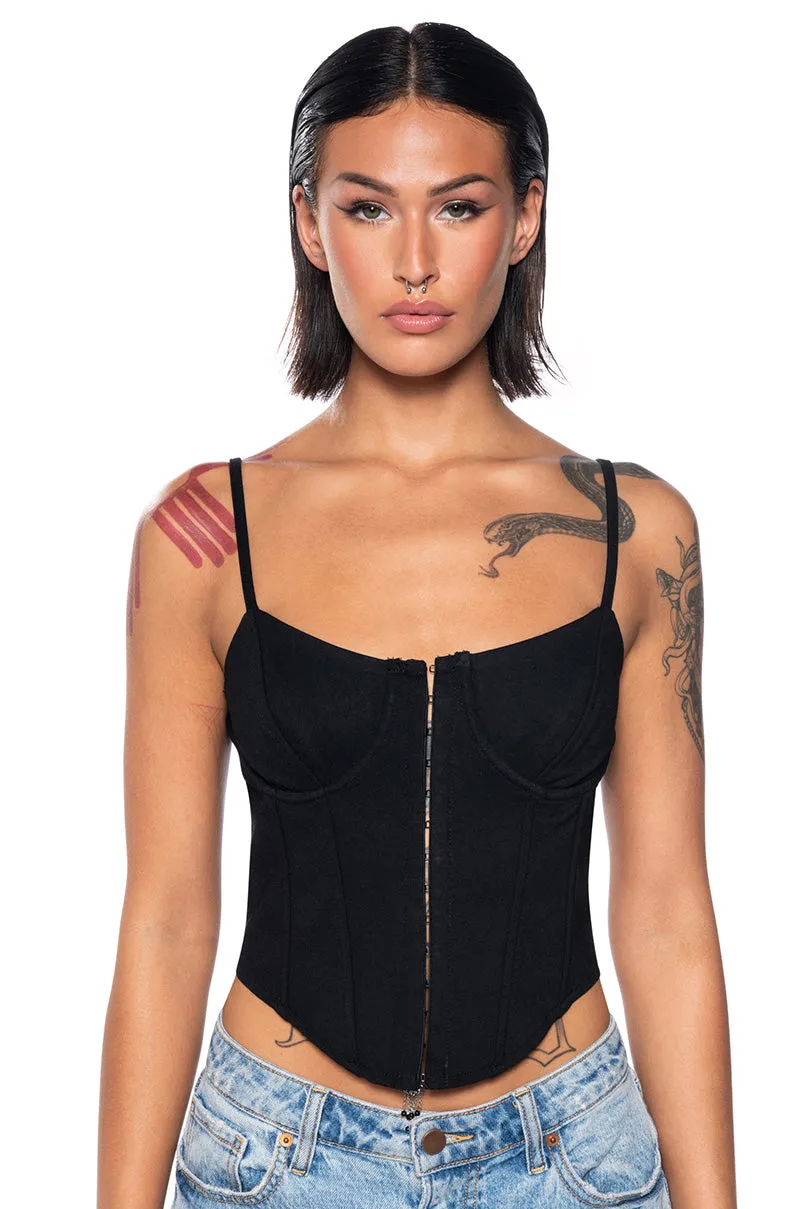 UNAPOLOGETIC KNIT CORSET TOP Quick Smooth AntiOdor Technology