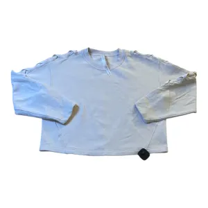 Silver Glow Carry Ease Athletic Sweatshirt Crewneck By Lululemon In Beige, Size:8