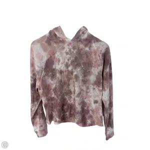 Nordic Light LayeredNeckline Sweatshirt Hoodie By Lucky Brand In Pink & White, Size: S