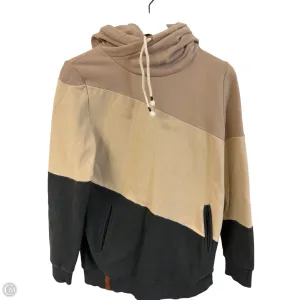 Sweatshirt Hoodie By Cmc In Grey & Tan, Size: M Active Wear