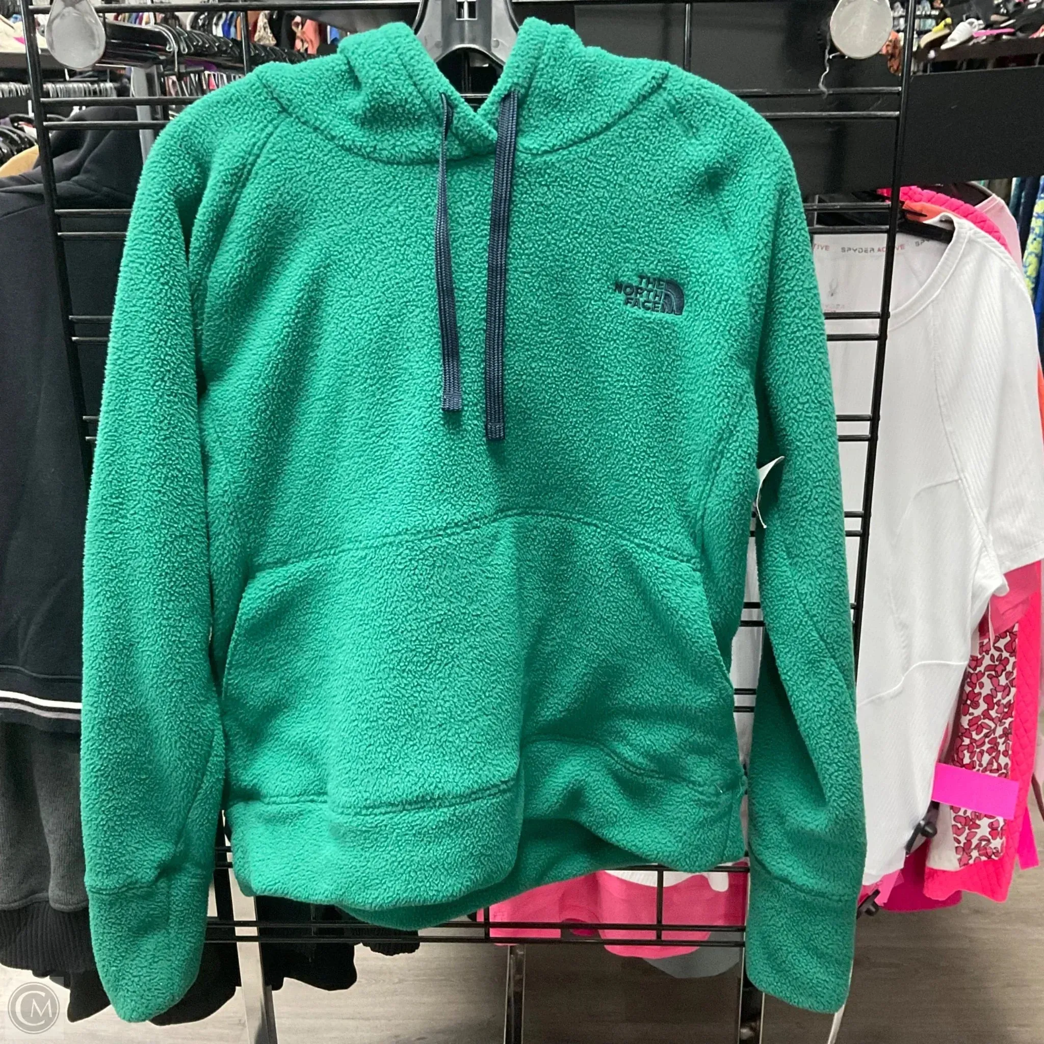 Spirit Core FadeResistant Dye Athletic Sweatshirt Hoodie By The North Face In Green, Size: L