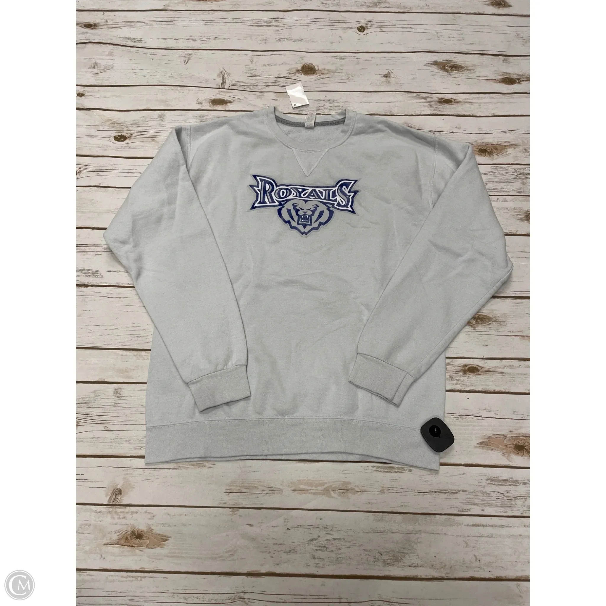 Sweatshirt Crewneck By Fruit Of The Loom In Grey, Size: M SustainableProduction