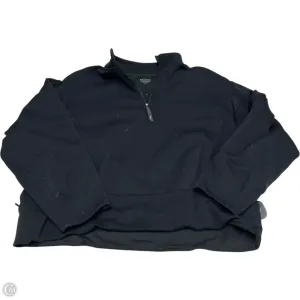 Silver Glow StaticFree Lining Athletic Sweatshirt Collar By Athleta In Black, Size: 1x