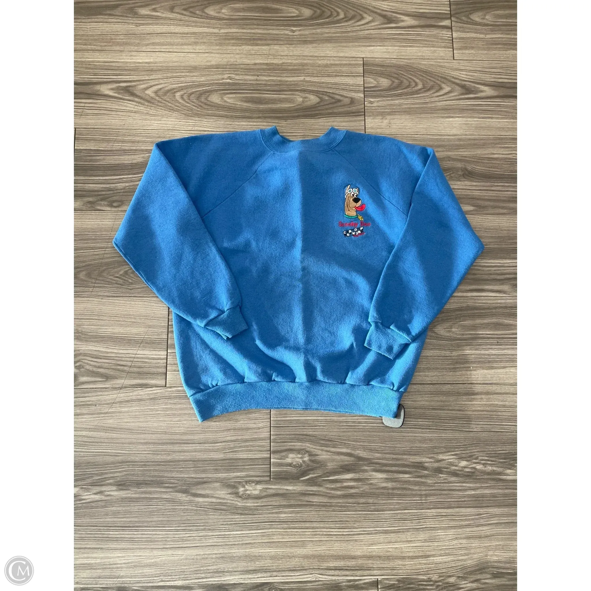 Street Glow Sharp Cut Sweatshirt Crewneck By Hanes In Blue, Size: M
