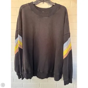 Sweatshirt Crewneck By Free People In Black, Size: L RecycledBlend PrecisionTailoring