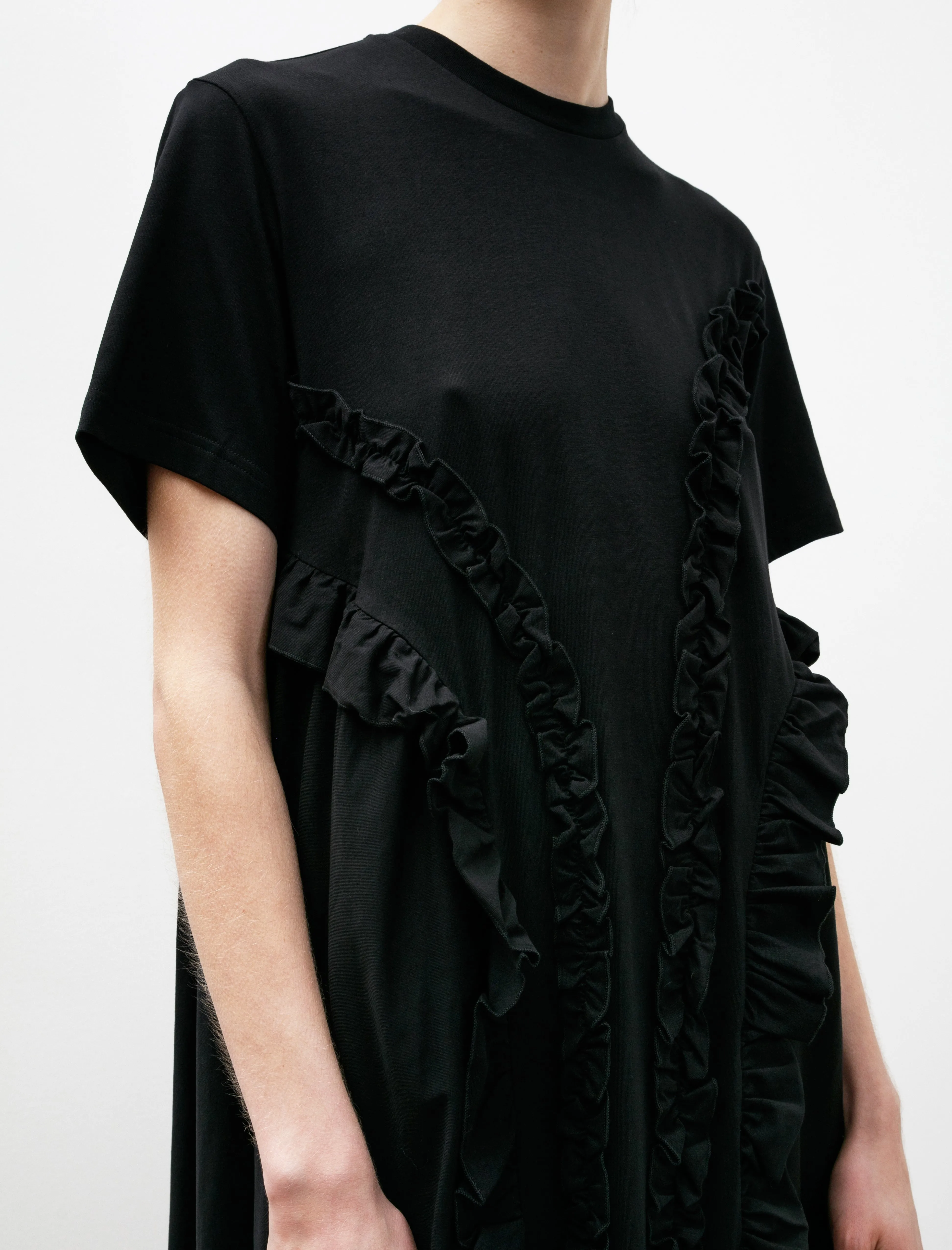 Alaine Jersey Dress Black Green Fit