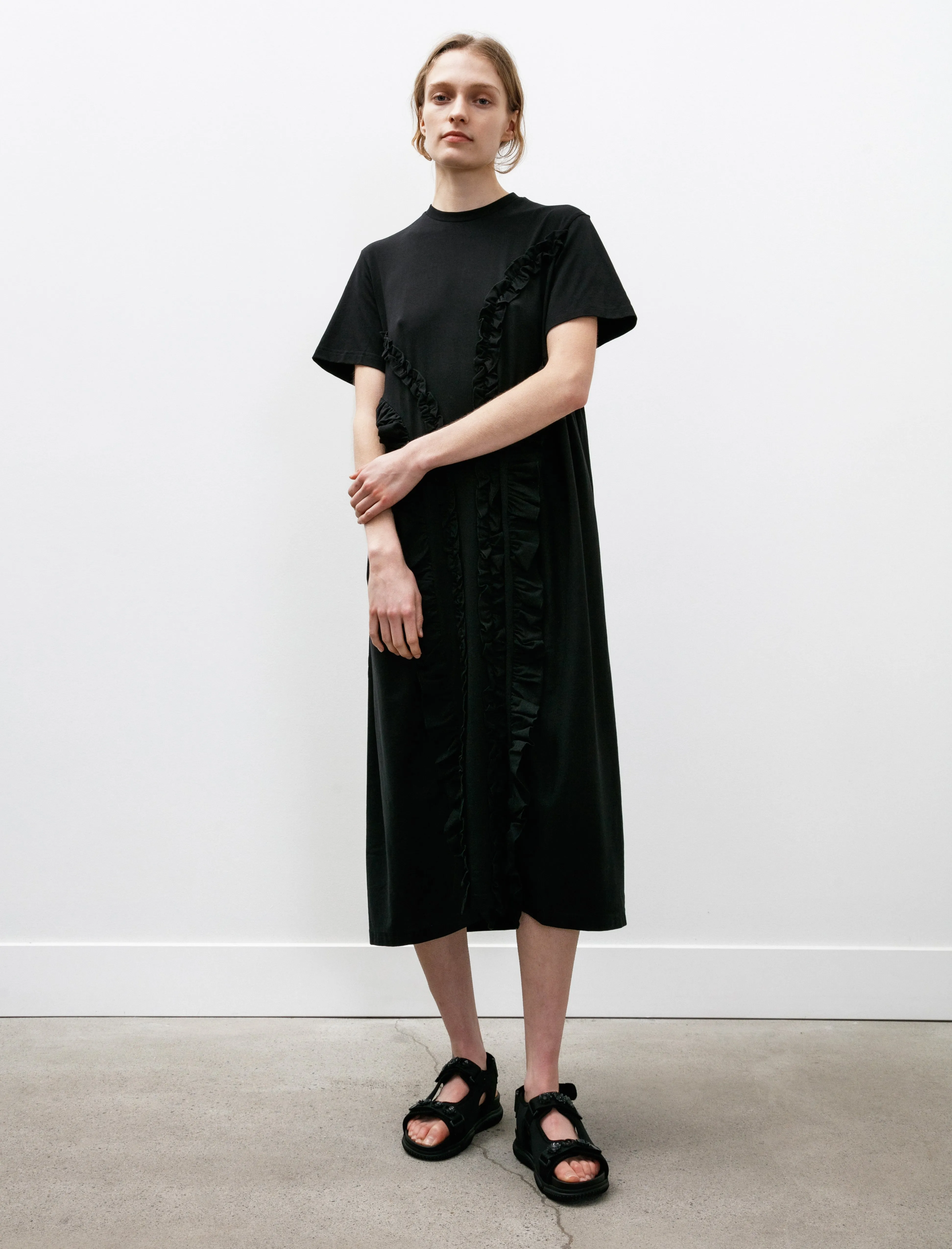 Winter Apparel Spring Glow Alaine Jersey Dress Black