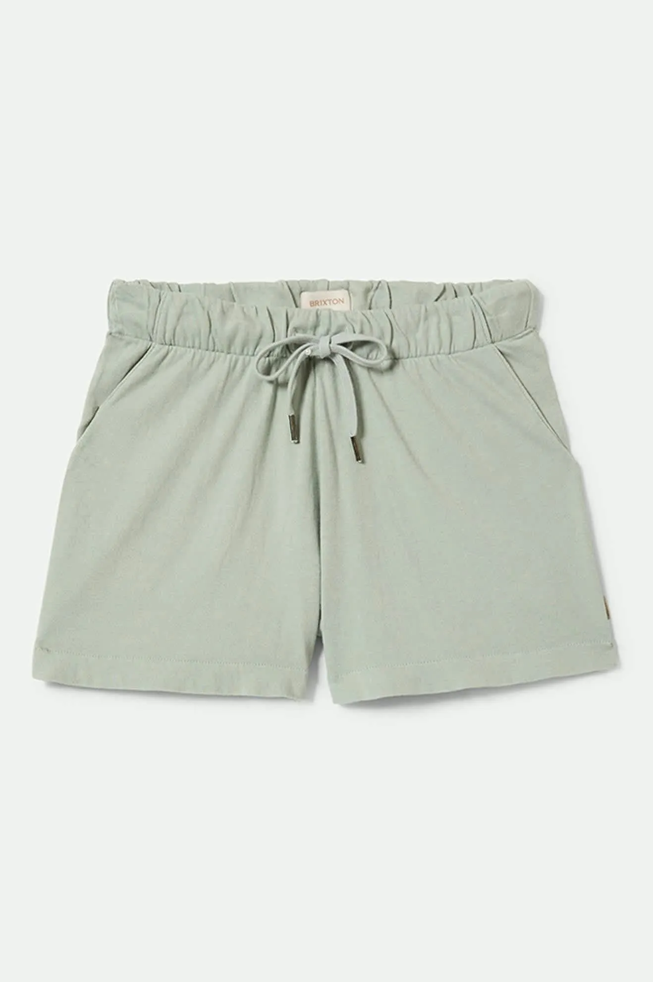 Carefree Organic Garment Dyed Lounge Short - Sage Green Compact Packable Design Summer Vibes