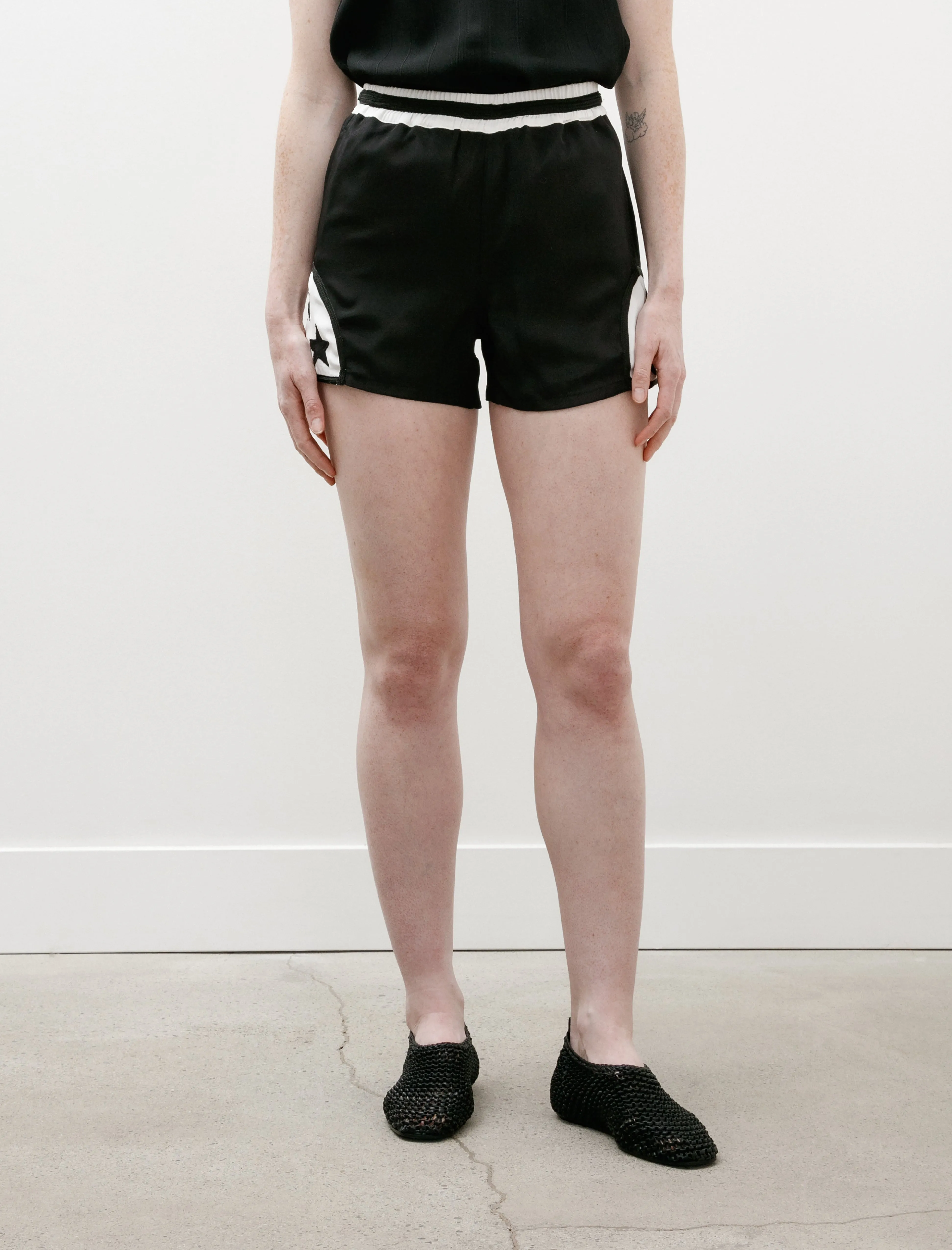 Gym apparel Luxury Brand Silk Star Field Shorts