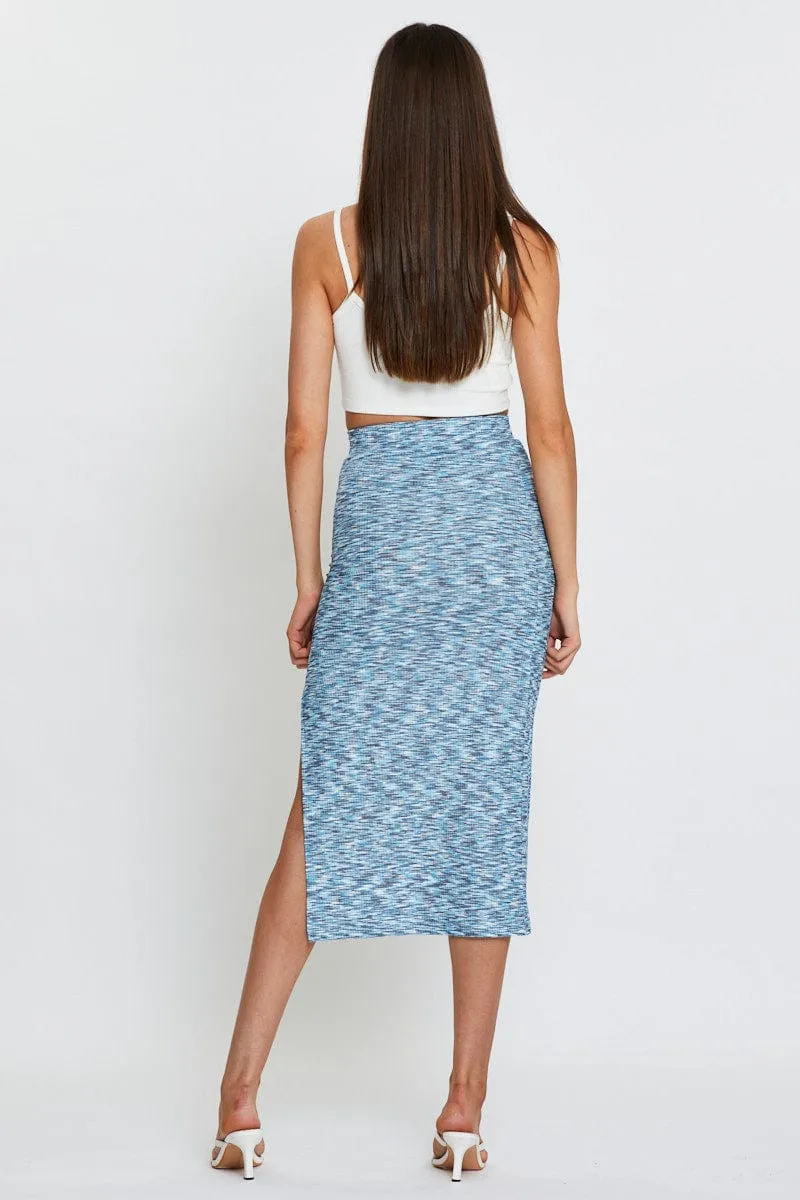 Multi Space Dye Rib Skirt Trend Ready