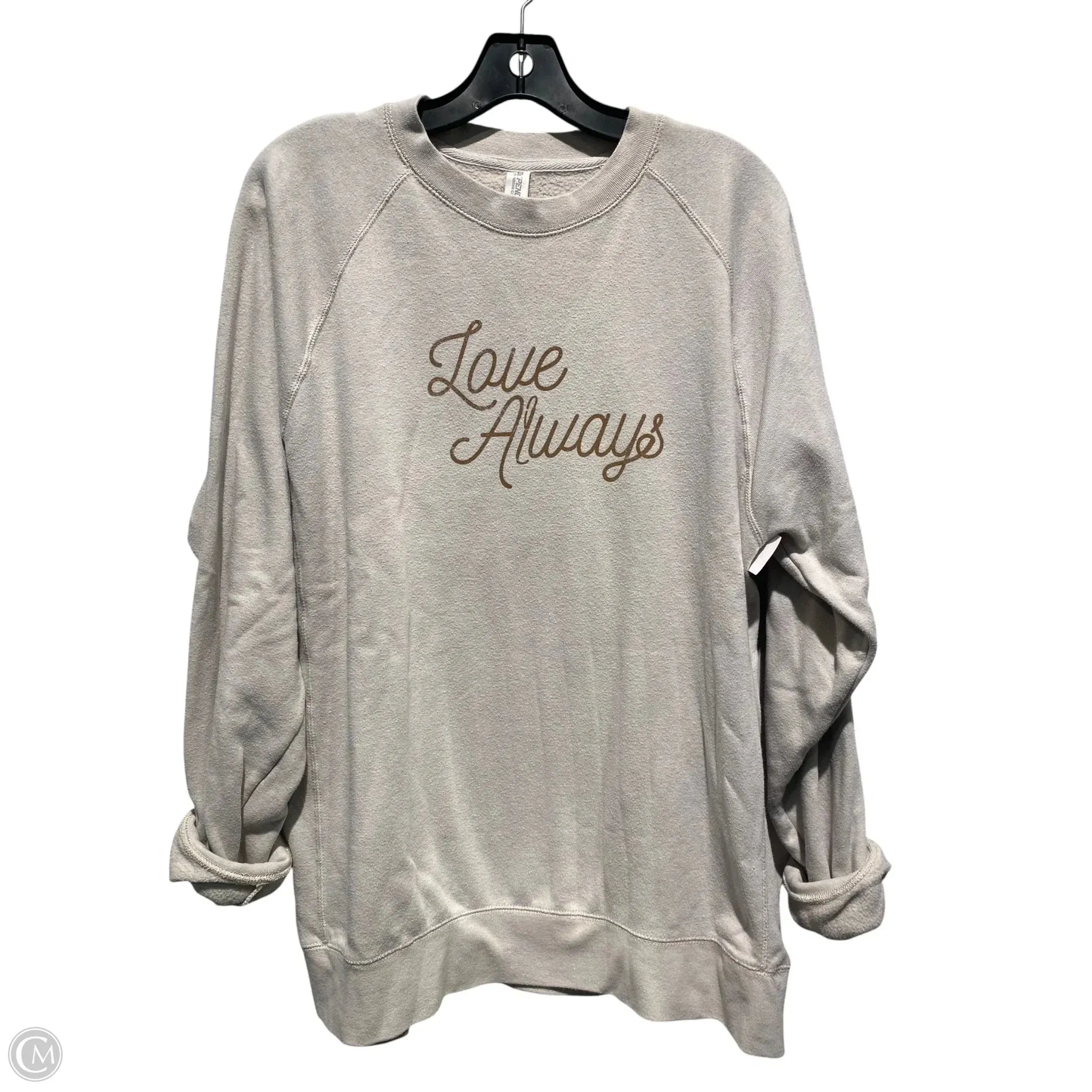 Stylish Protection Sweatshirt Crewneck By Clothes Mentor In Cream, Size: Xl