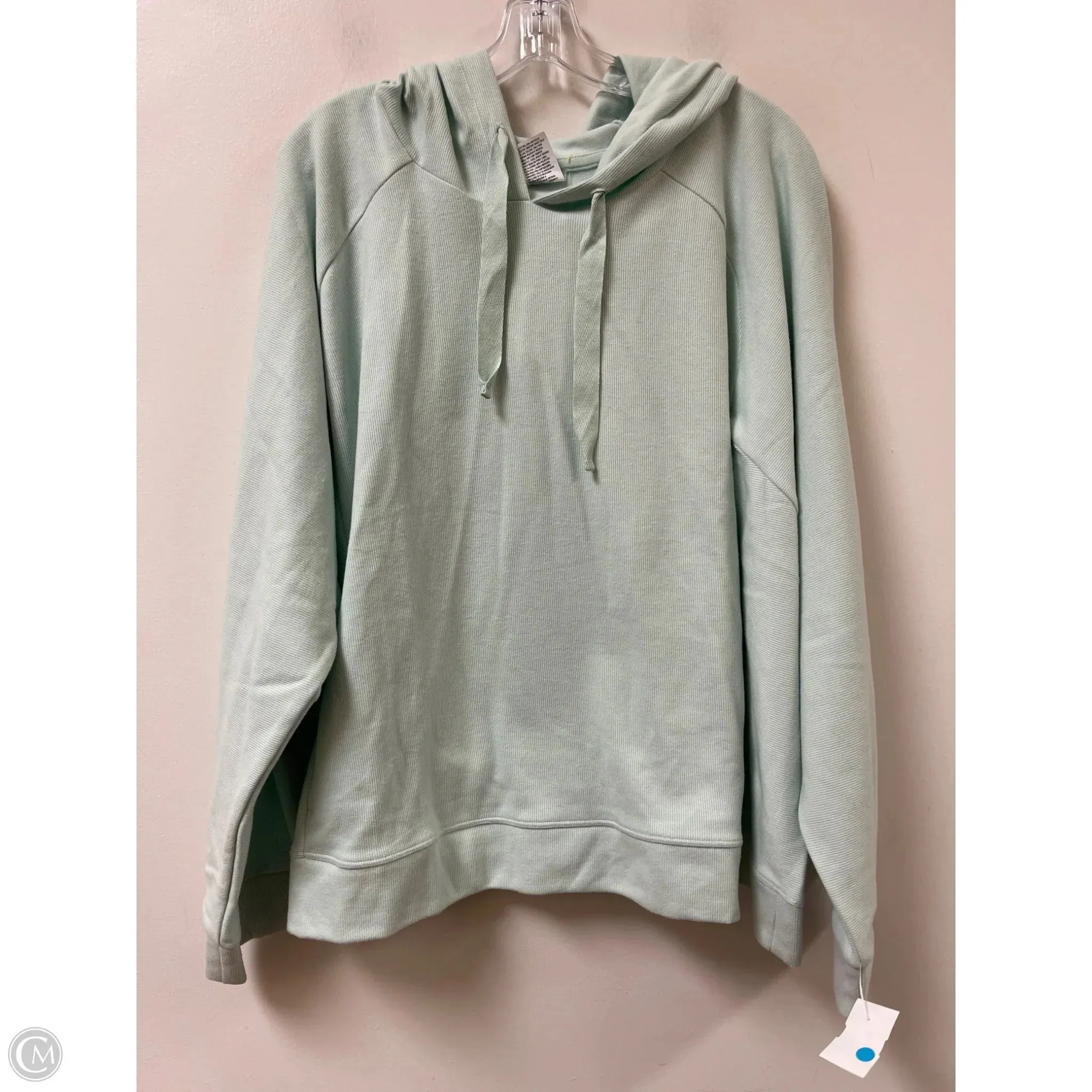 Retro cool Athletic Sweatshirt Hoodie By All In Motion In Green, Size: 4x