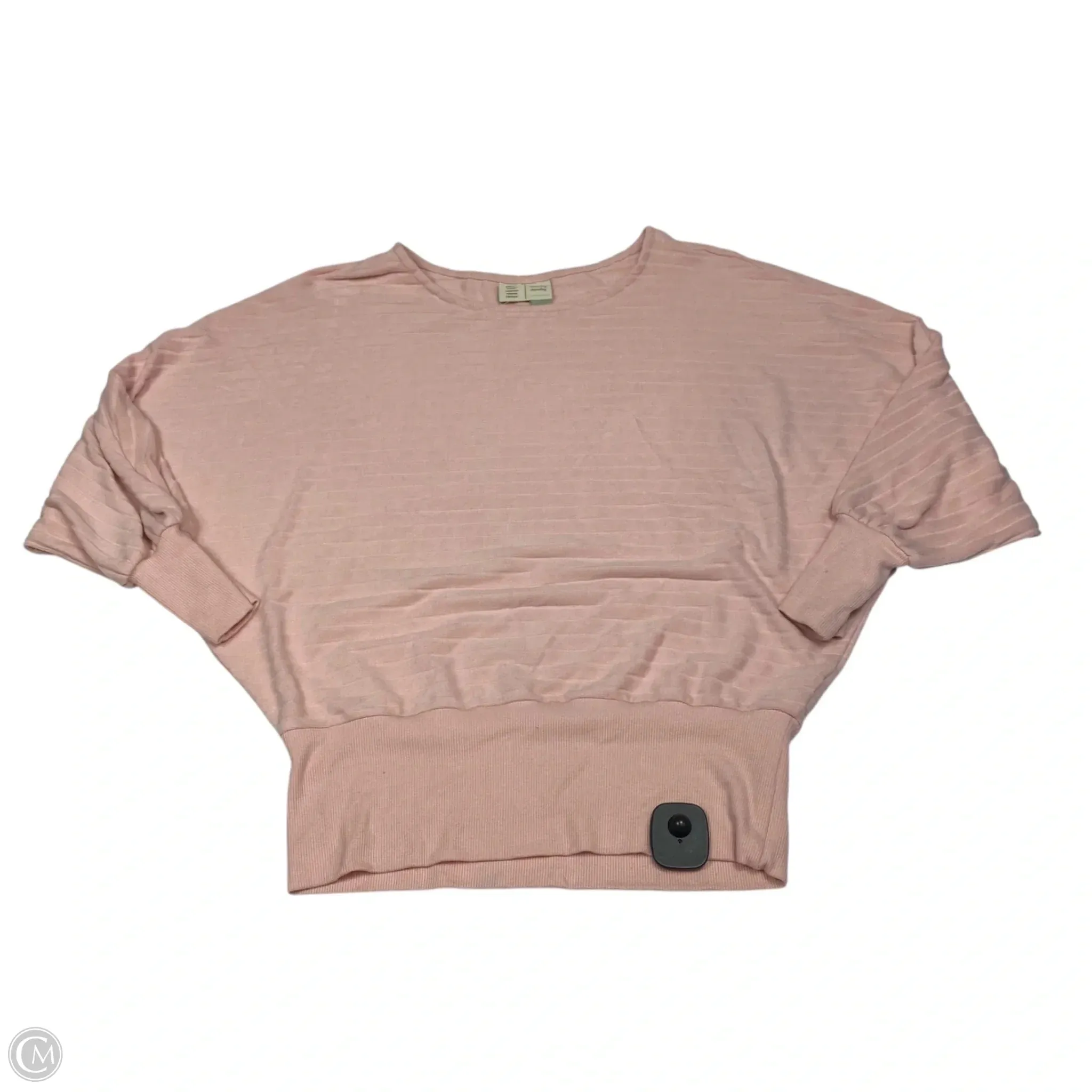 ShockAbsorbent Padding Soft Fabric Sweatshirt Crewneck By Anthropologie In Pink, Size: Xs