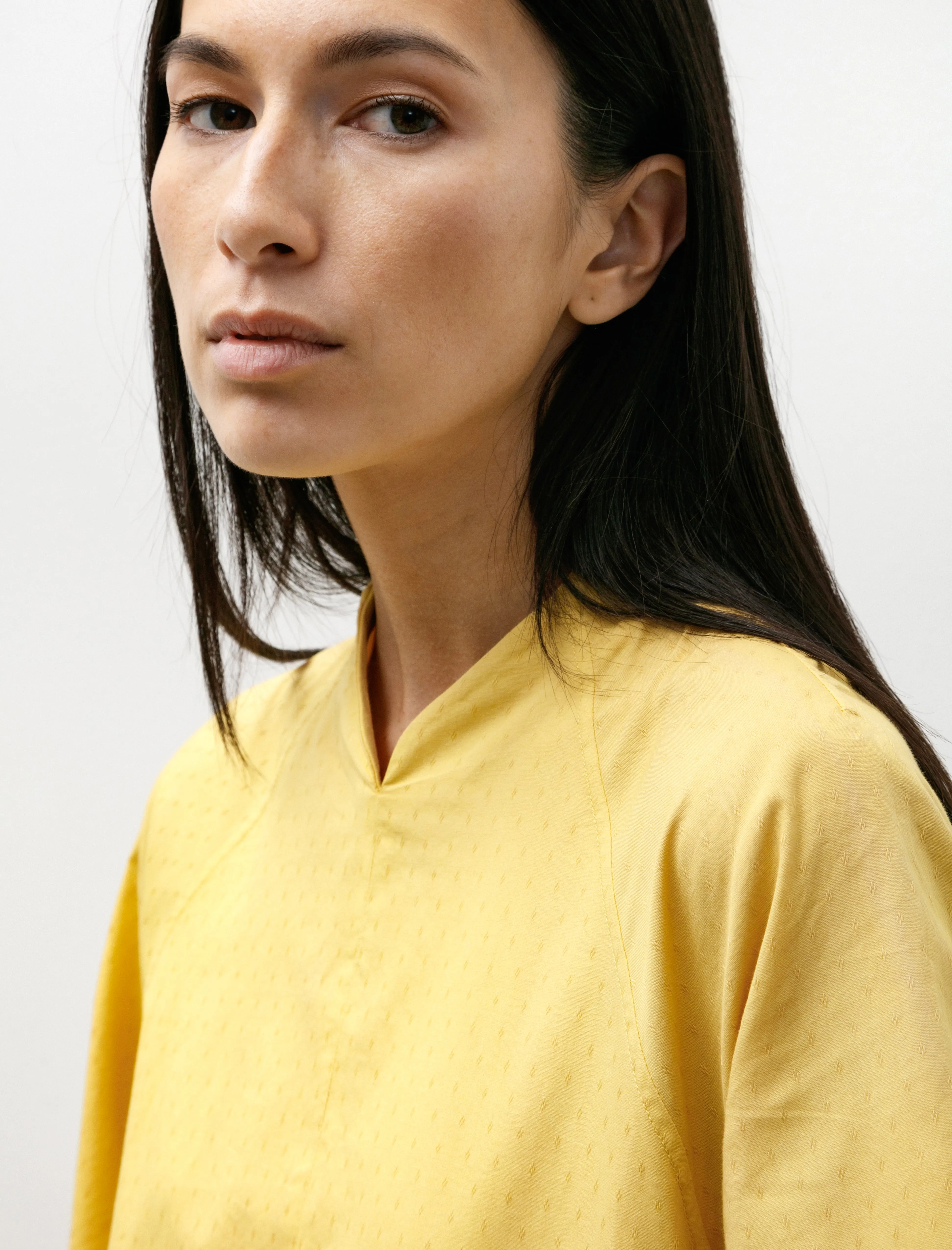Leader Fit Raglan Gathered Dress Daffodil