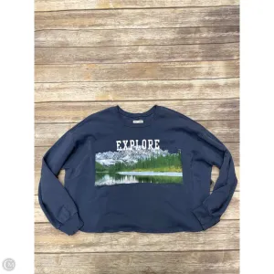 High-Quality Fabric Sweatshirt Crewneck By Grayson Threads In Blue, Size: Xxl