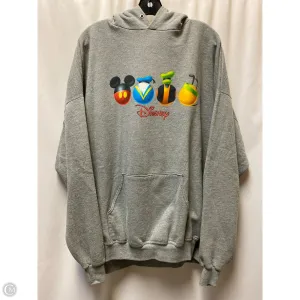 Sweatshirt Hoodie By Disney Store In Grey, Size: 2x HighVisibility