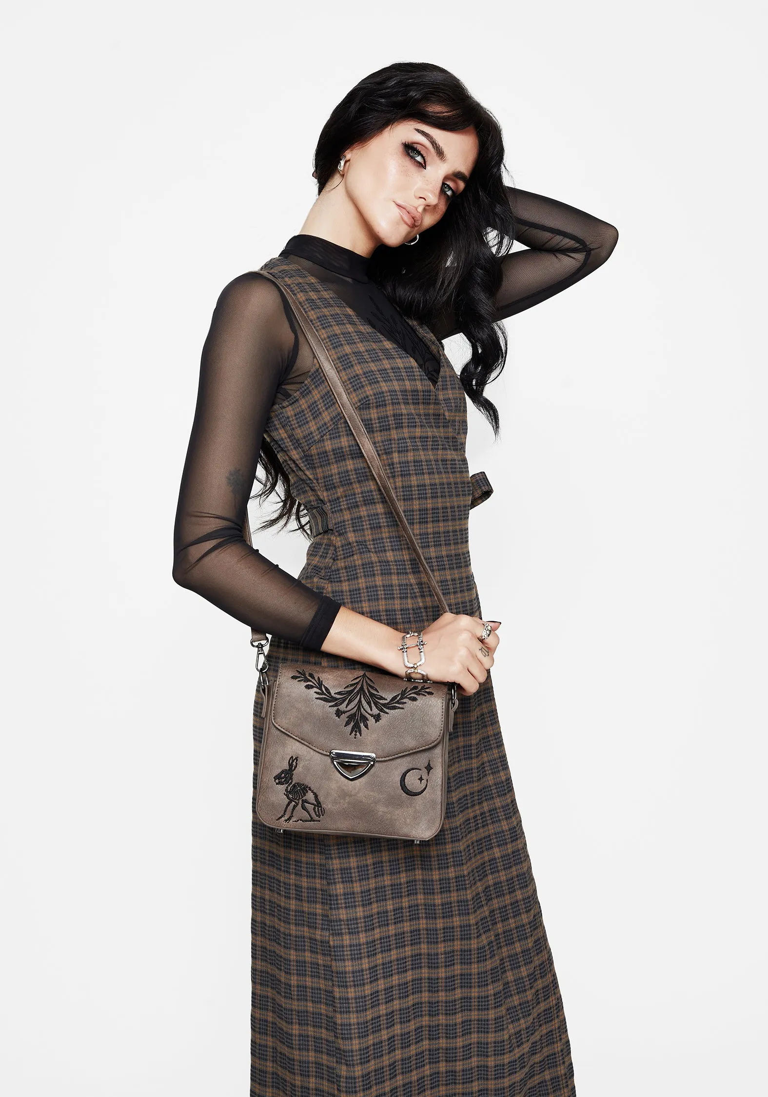 Allure Check Sleeveless Midaxi Wrap Dress Red Glow