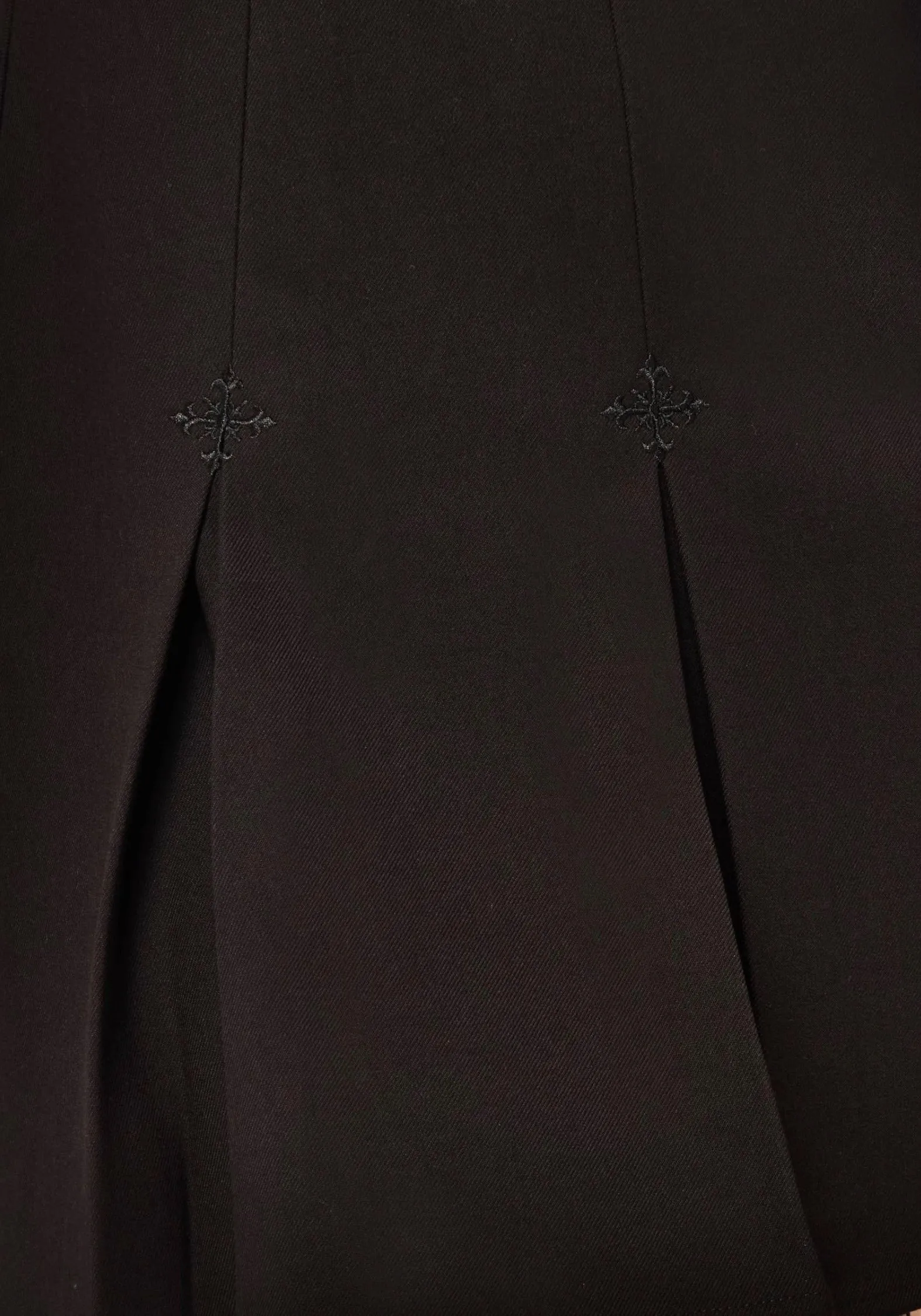 Soul Embroidered Pleated Mini Skirt All Day Look anti static