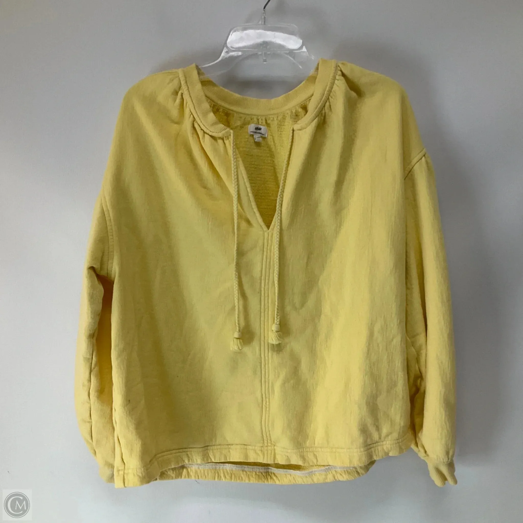 Sweatshirt Crewneck By Aerie In Yellow, Size: Xs Classic Look