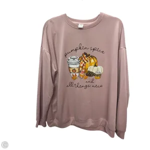 Sweatshirt Crewneck By Cmf In Pink, Size: Xxl simple design