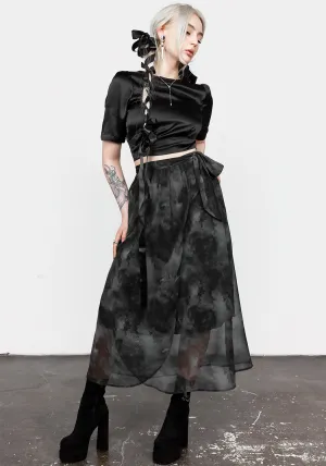Subtle Look Lined interior Tempest Tie Waist Midaxi Skirt