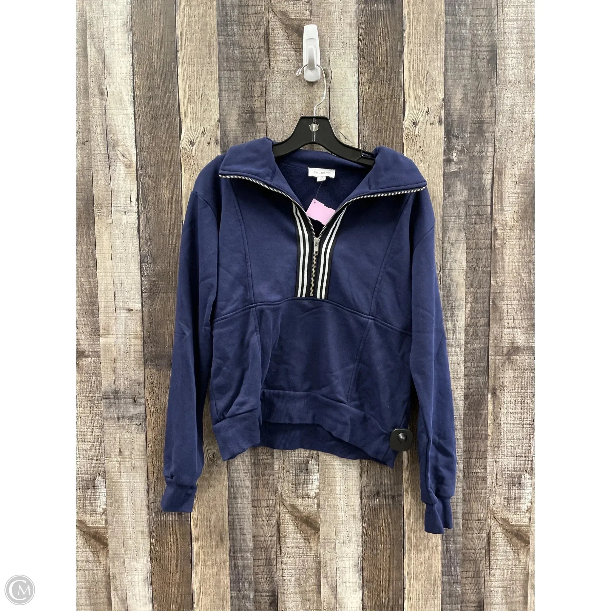 french chic Sweatshirt Collar By Evereve In Navy, Size: Xs
