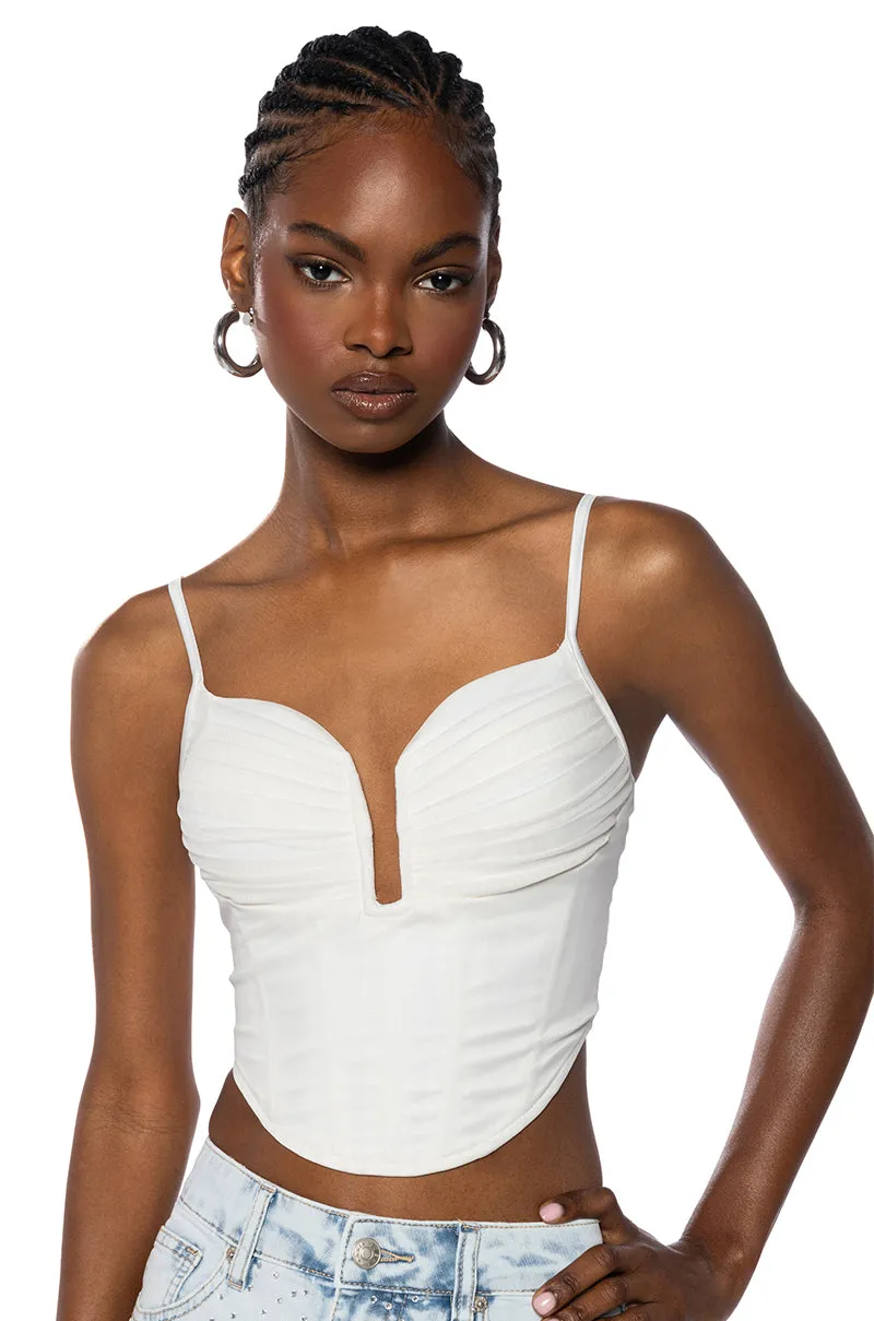 SEXY SWEET MESH CORSET TANK QuickRelease Closure