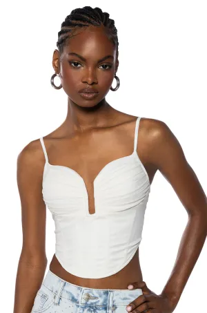 SEXY SWEET MESH CORSET TANK QuickRelease Closure